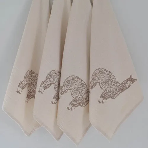 Llama Cotton Tea Towel & Napkins