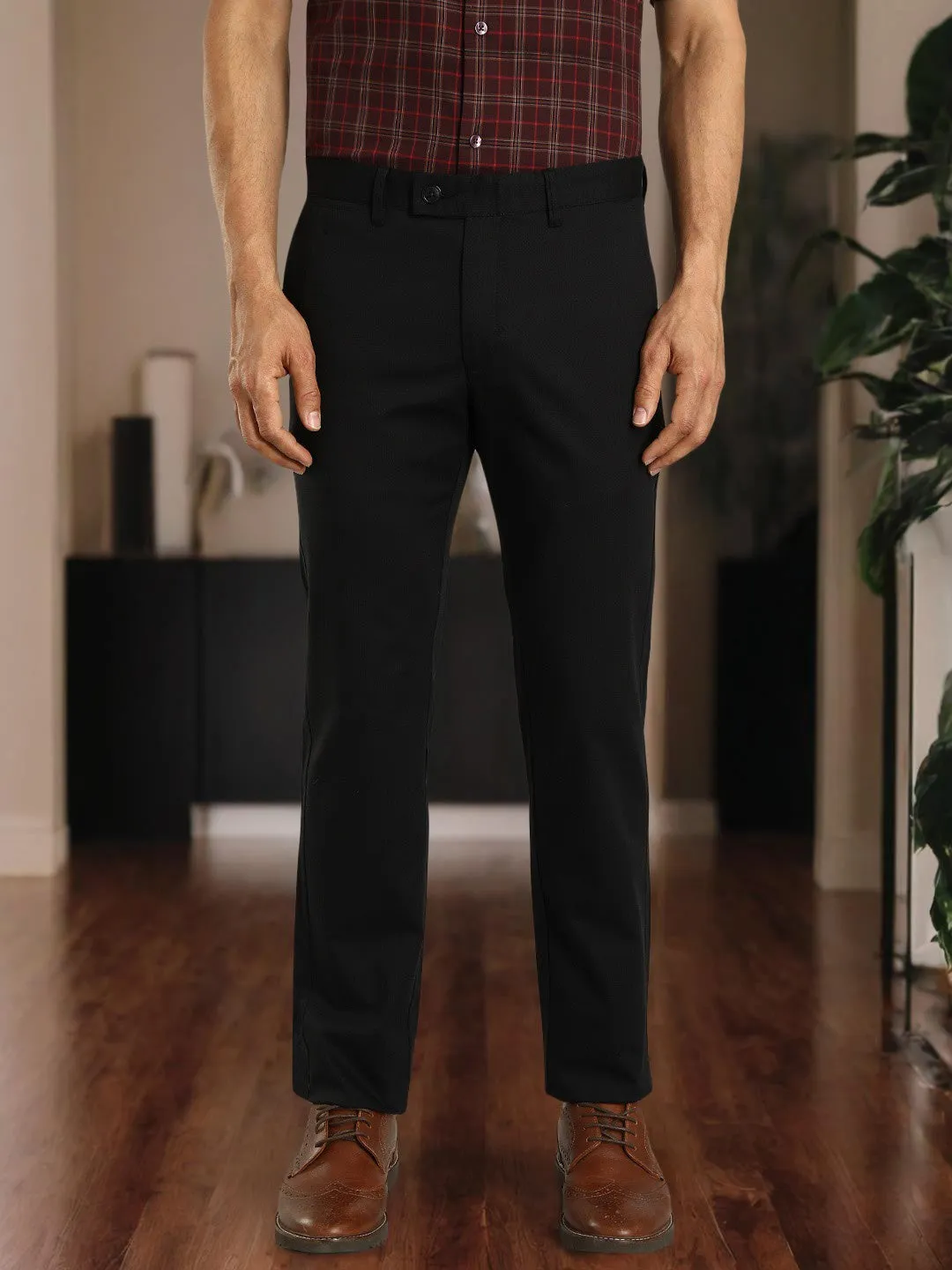 Men Brooklyn Fit Cotton Stretch Trouser