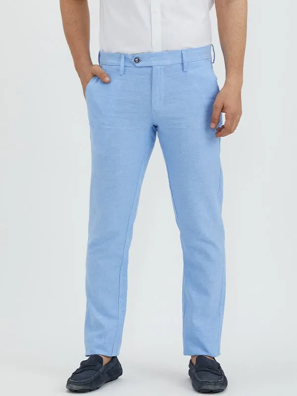 Men Brooklyn Fit Linen Blend Trouser