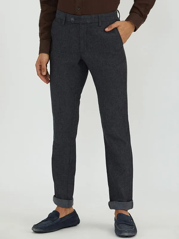 Men Brooklyn Fit Linen Blend Trouser