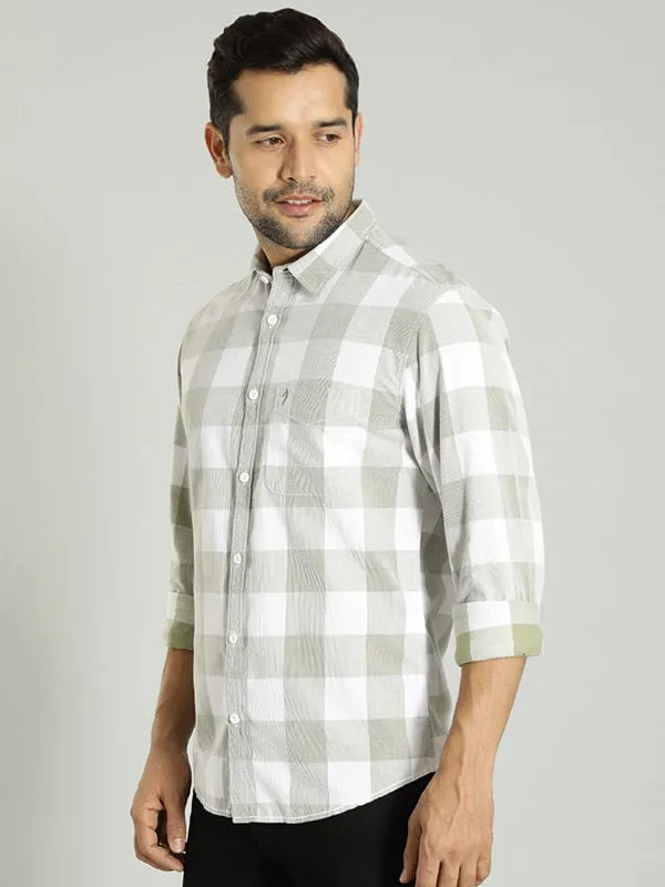 Men Checked Full Sleeve Cotton Shirt