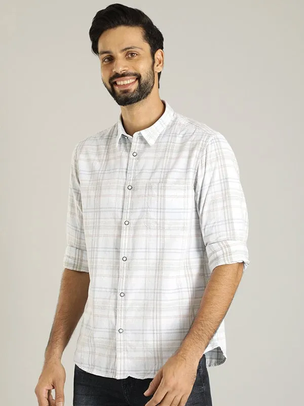 Men Checked Full Sleeve Cotton Shirt