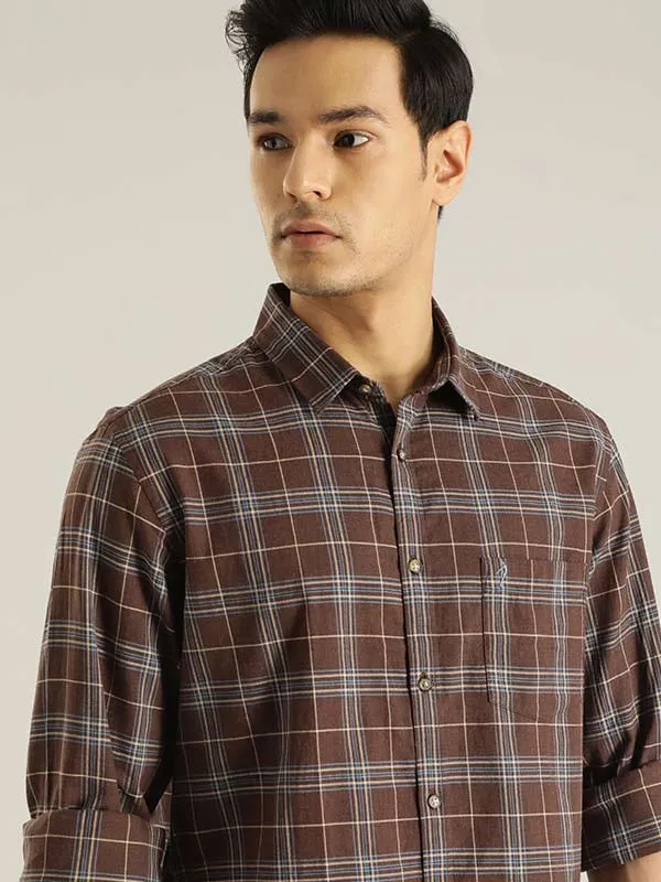 Men Checked Full Sleeve Cotton Shirt