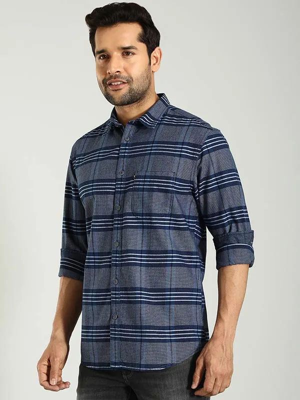 Men Checked Full Sleeve Cotton Shirt