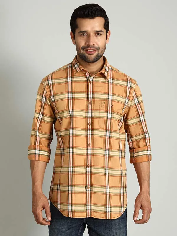 Men Checked Full Sleeve Cotton Shirt