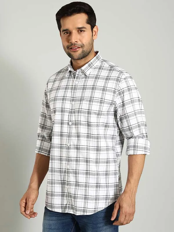 Men Checked Full Sleeve Cotton Shirt