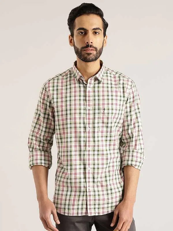 Men Checked Full Sleeve Cotton Shirt