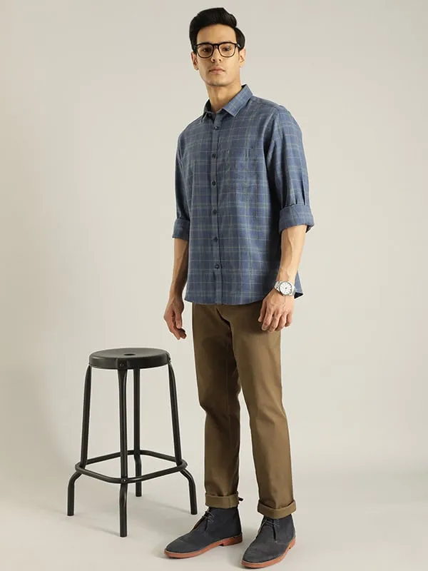 Men Checked Full Sleeve Cotton Shirt