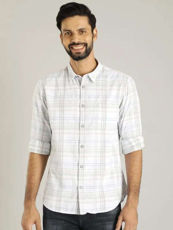 Men Checked Full Sleeve Cotton Shirt