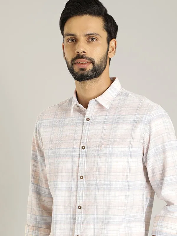 Men Checked Full Sleeve Cotton Shirt