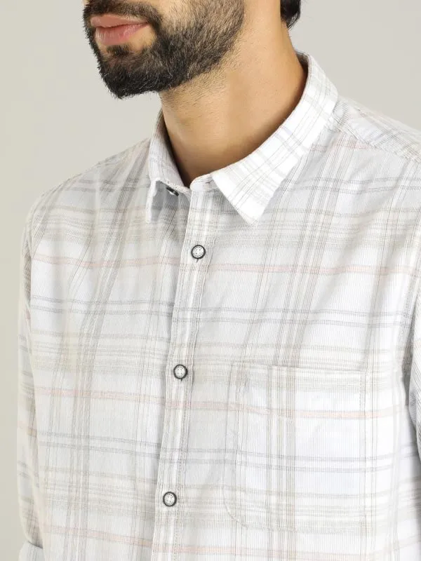 Men Checked Full Sleeve Cotton Shirt