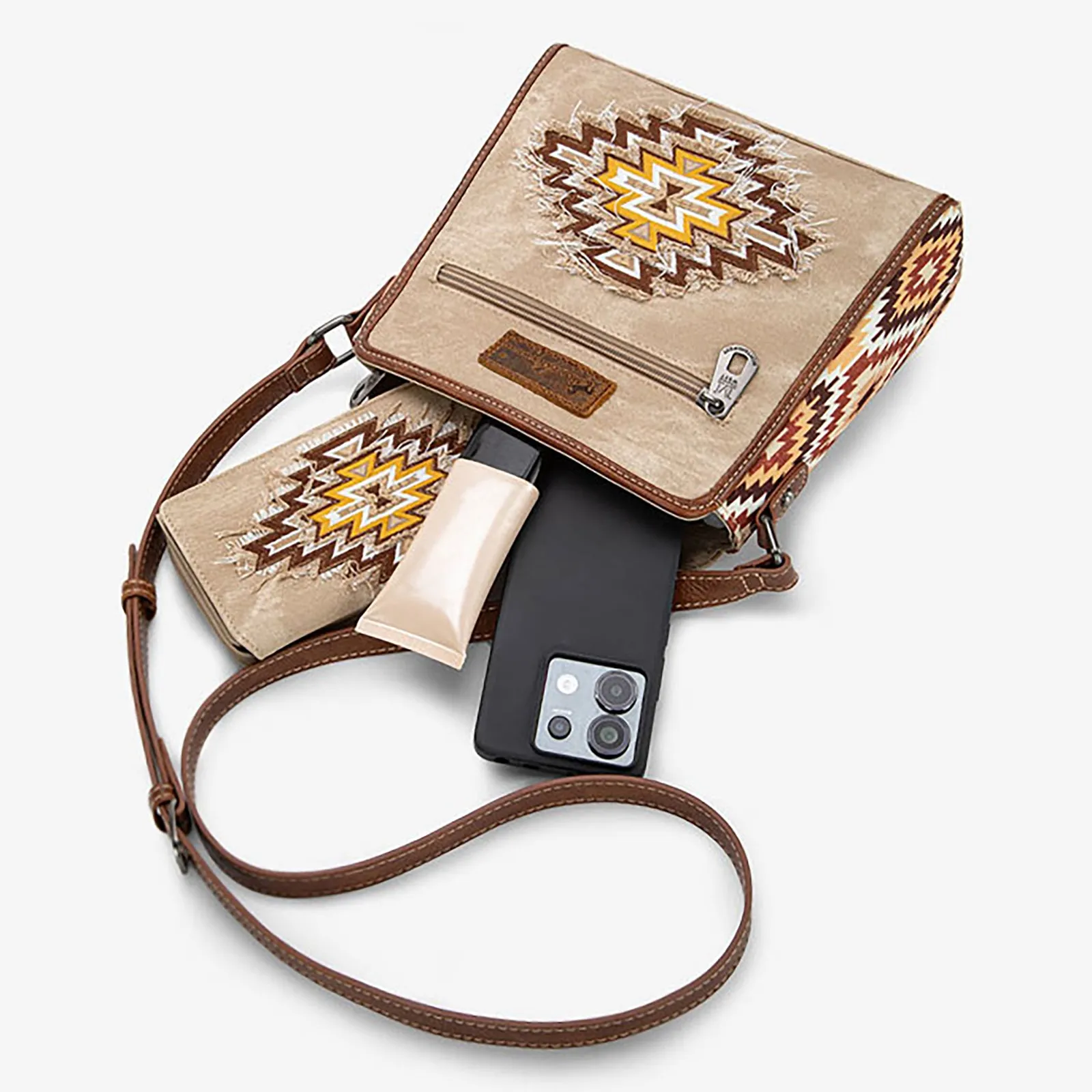 MW1210-8360 Montana West Aztec Jean Collection Crossbody