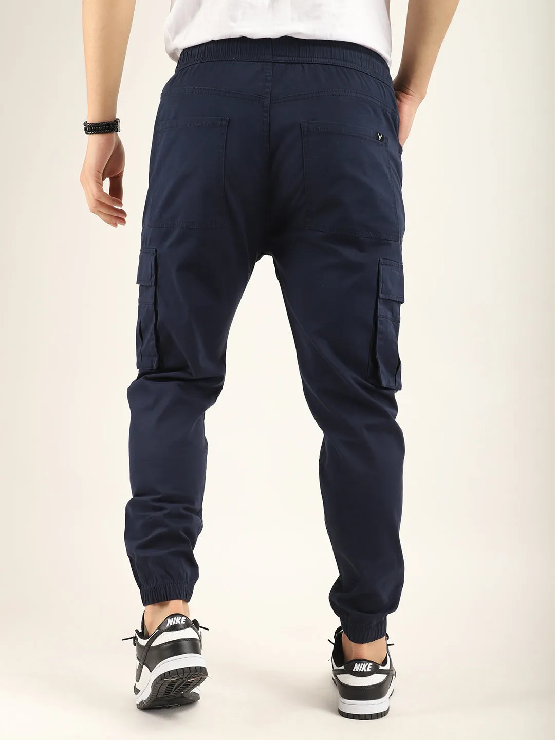 Navy Cotton Twill Cargo