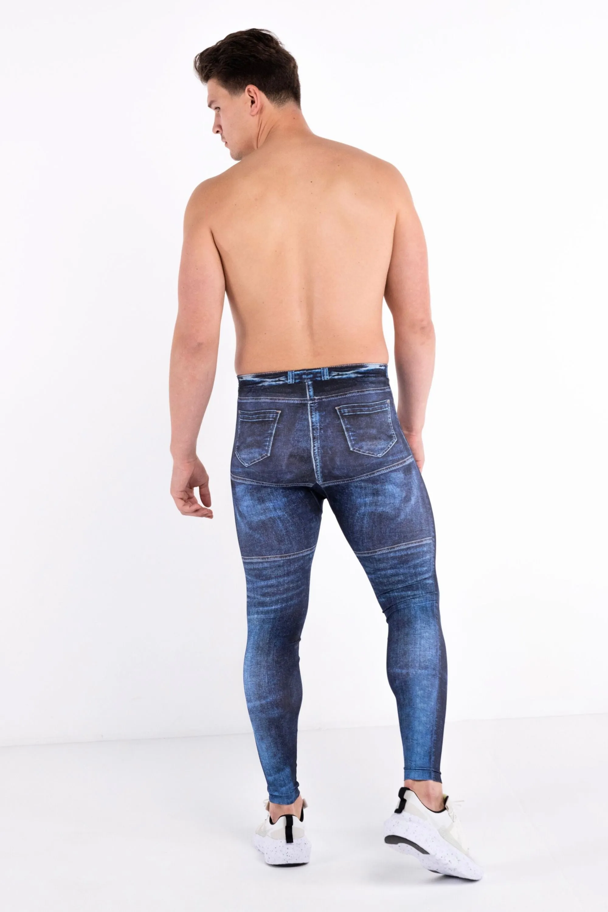 Navy Jean Noah Meggings