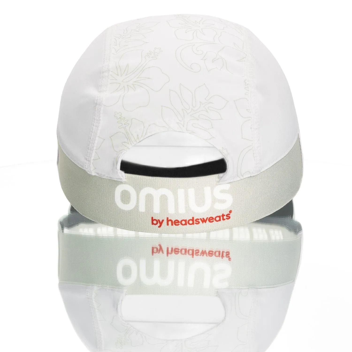 Omius by Headsweats Kona White Running Hat   Cubes Bundle