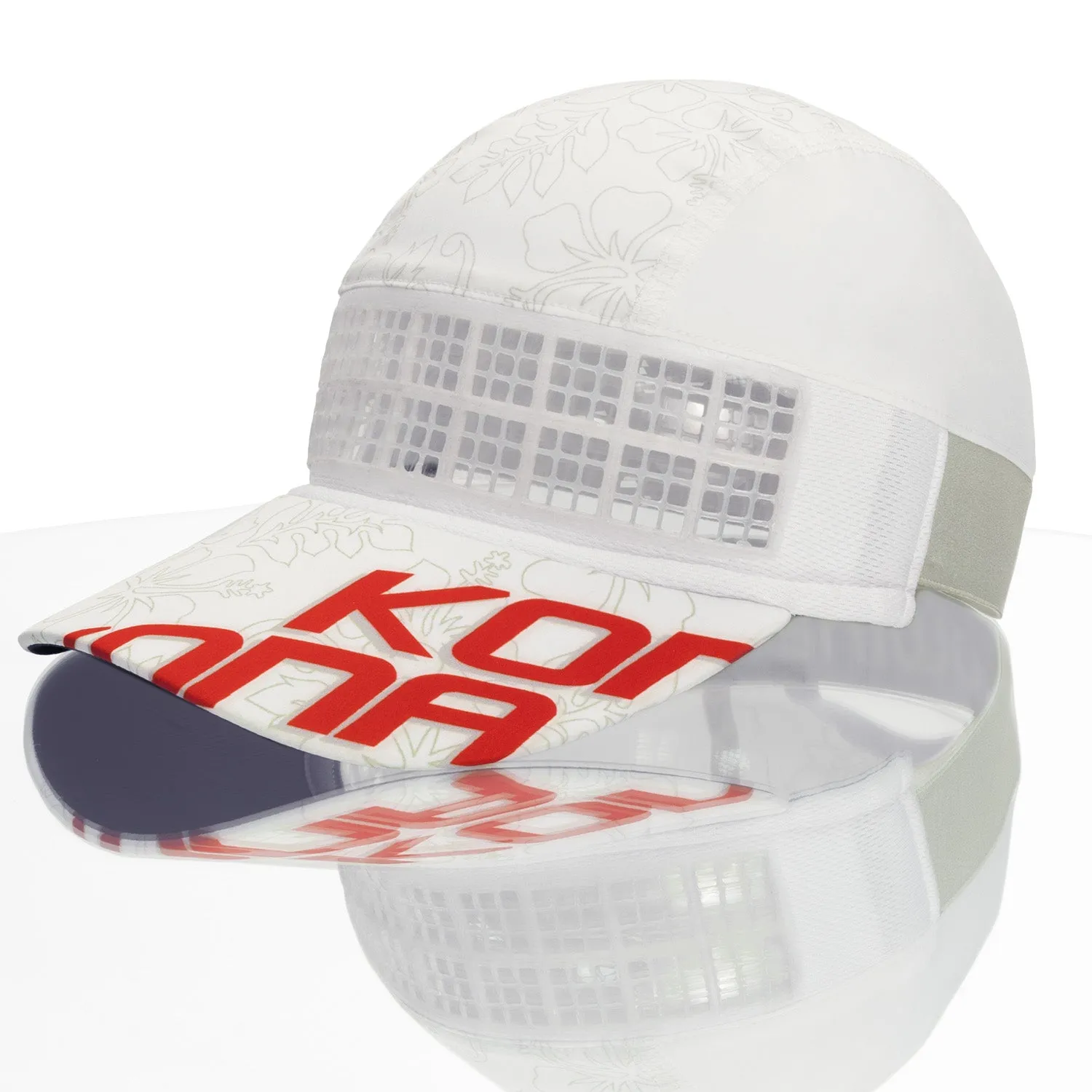 Omius by Headsweats Kona White Running Hat   Cubes Bundle