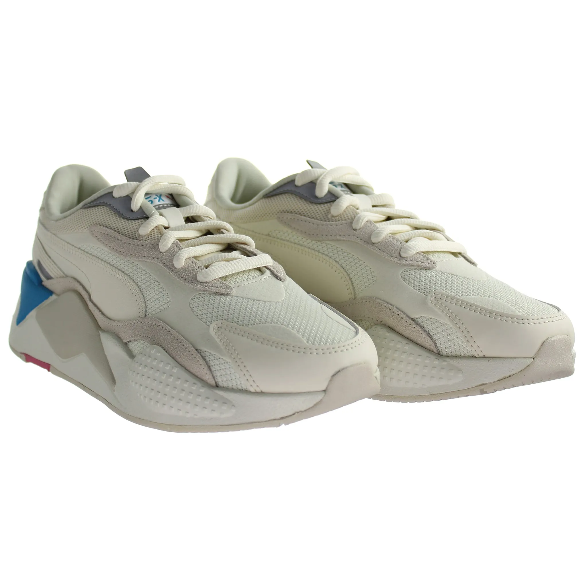 Puma RS-X3 Puzzle Mens Off White Running Trainers