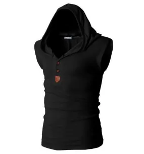 Sportwear Lifestyle Pullover Sleeveless Hoodie for Men