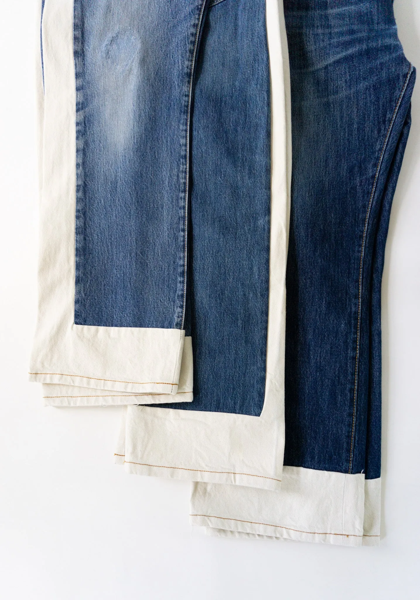 Vintage Reworked Slouch Jean in Indigo and Natural