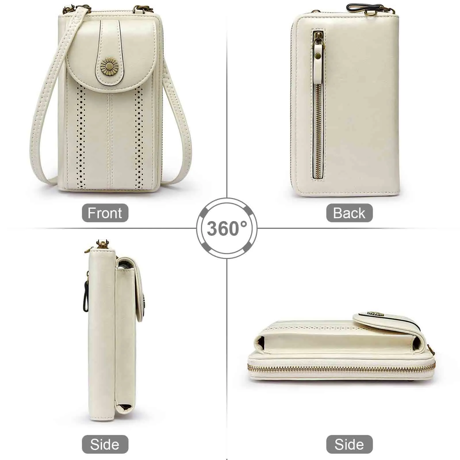 Women Rfid Blocking Crossbody Cell Phone Purse