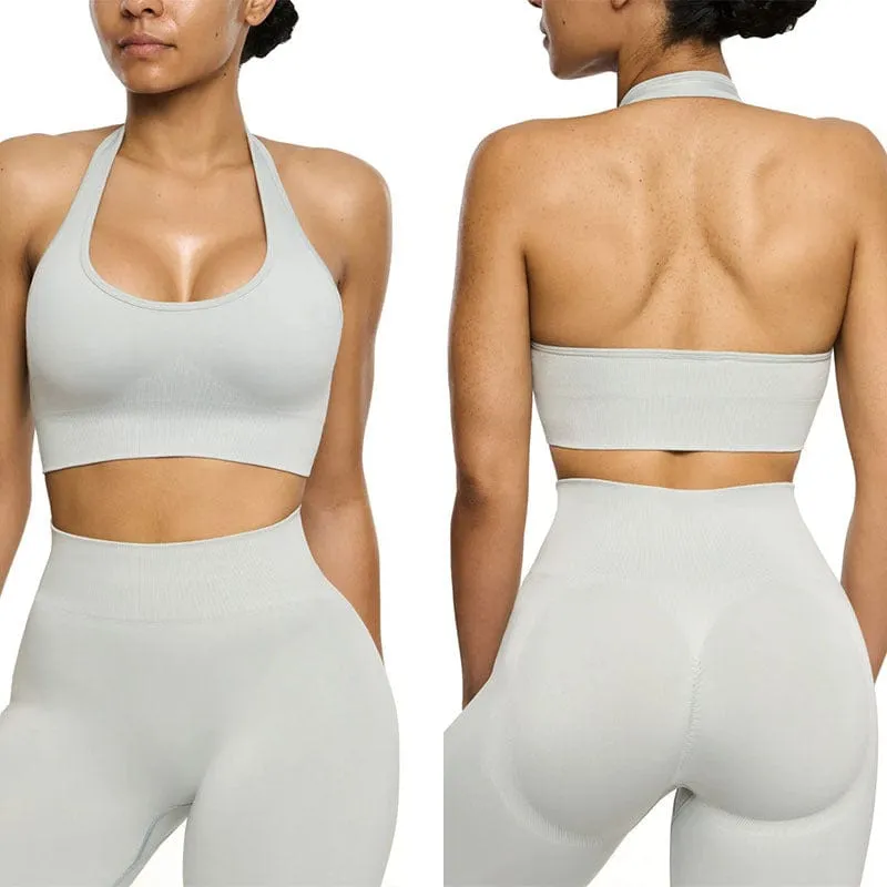 Women Seamless 2 Piece Fitness Gym Yoga Set